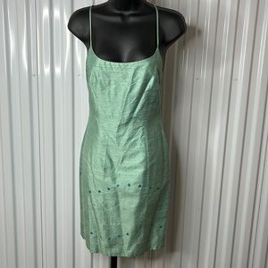 Laundry by Shelli Segal Vintage Silk & Sequins Sheath Silhouette. Preowned